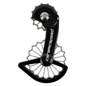 CeramicSpeed 3D Printed Ti OSPW System (Black/Silver) (Shimano 9100/8000) (Coated Ceramic Bearings)