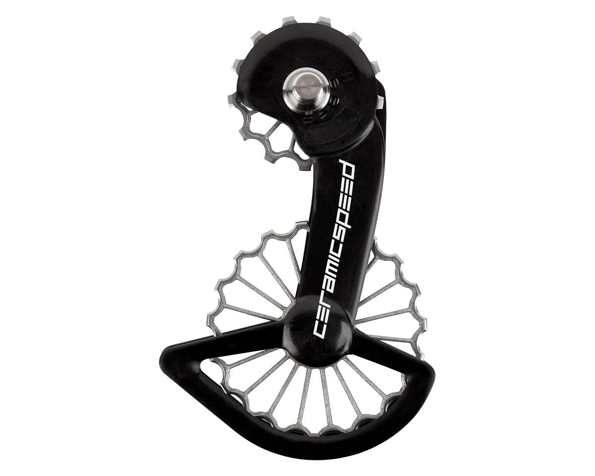 CeramicSpeed 3D Printed Ti OSPW System (Black/Silver) (Shimano 9100/8000) (Coated Ceramic Bearings)