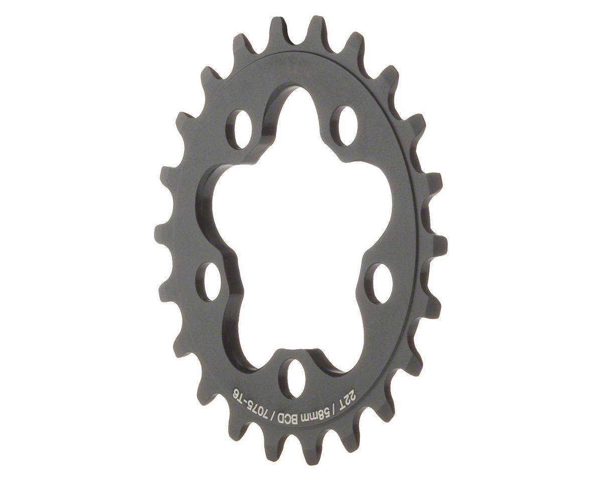 MSW Dimension Single Speed Chainrings (Black) (3/32″) (Single) (58mm BCD) (22T)