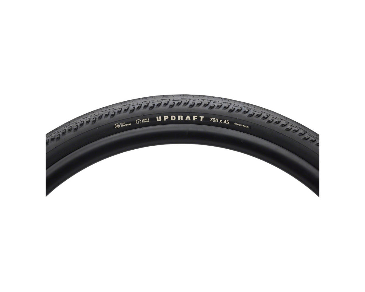 Teravail Updraft Tubeless Gravel Tire (Black) (700c) (45mm) (Light & Supple) (Fast Compound)