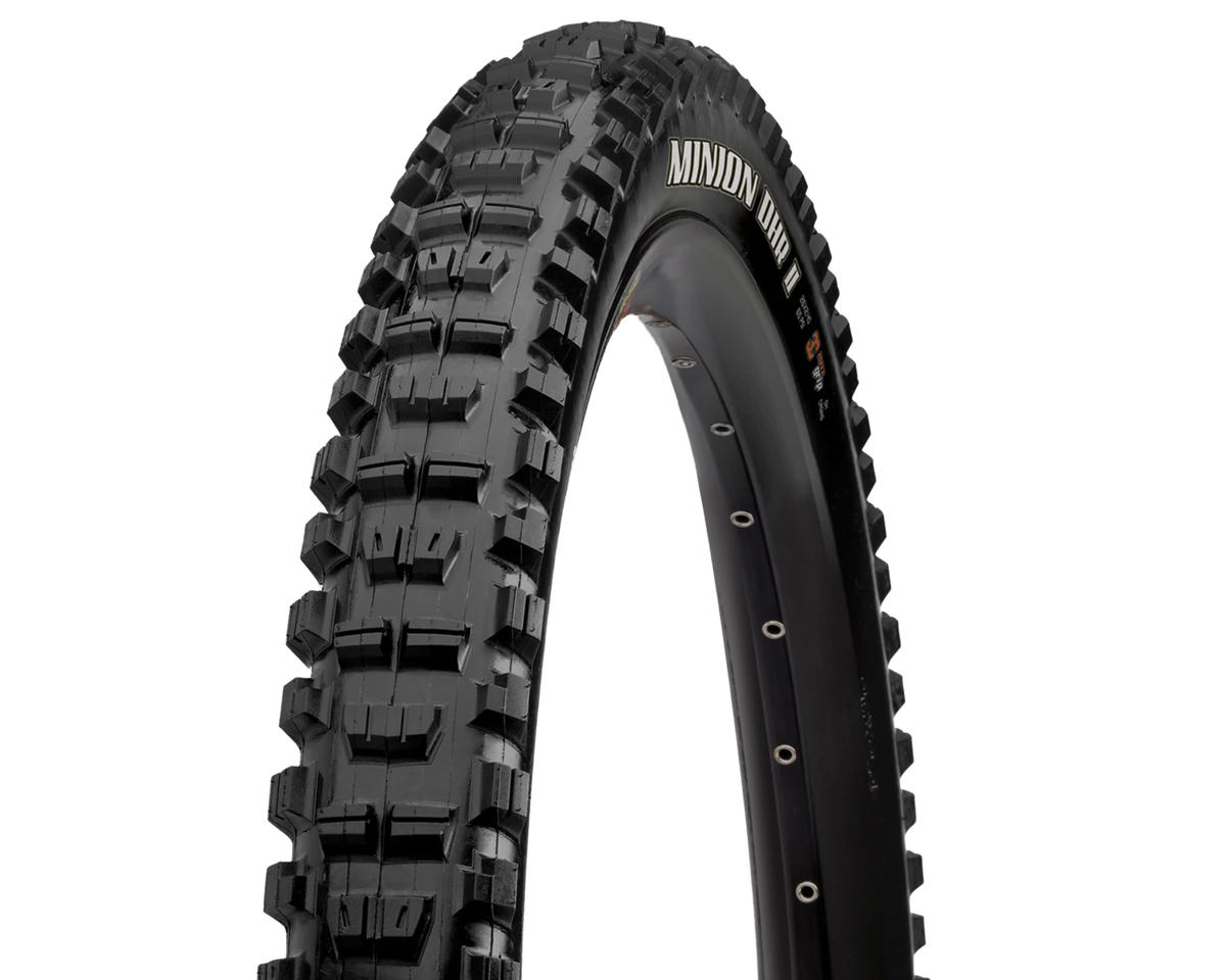 Maxxis Minion DHR II Tubeless Mountain Tire (Black) (26″) (2.4″) (Dual/EXO)