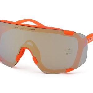 POC Devour Sunglasses (Fluorescent Orange) (Partly Sunny Gold/Clear) (Clarity Road)