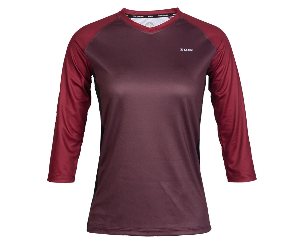 ZOIC Women’s Harper 3/4 Sleeve Jersey (Fig/Rumba) (M)