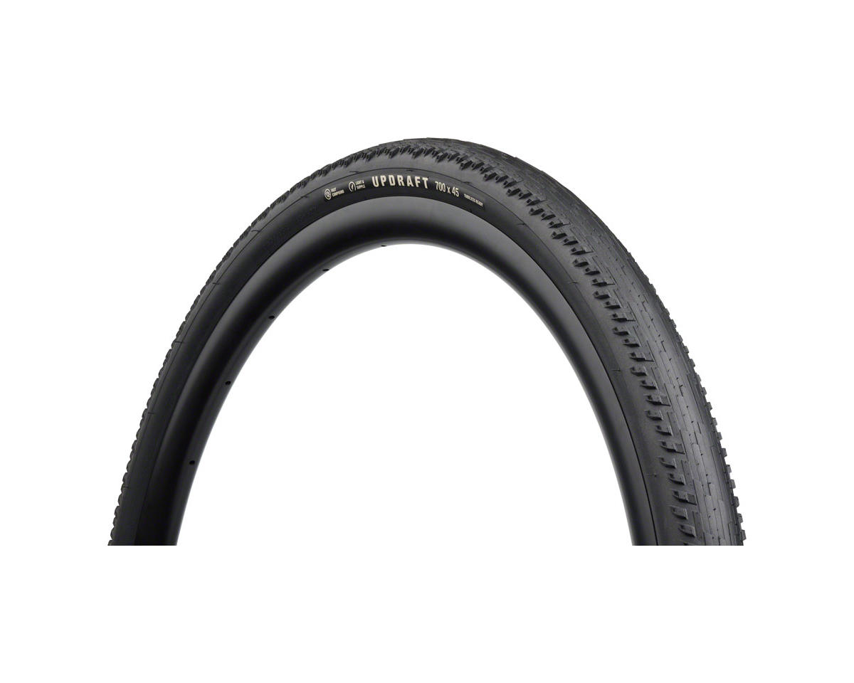 Teravail Updraft Tubeless Gravel Tire (Black) (700c) (45mm) (Light & Supple) (Fast Compound)