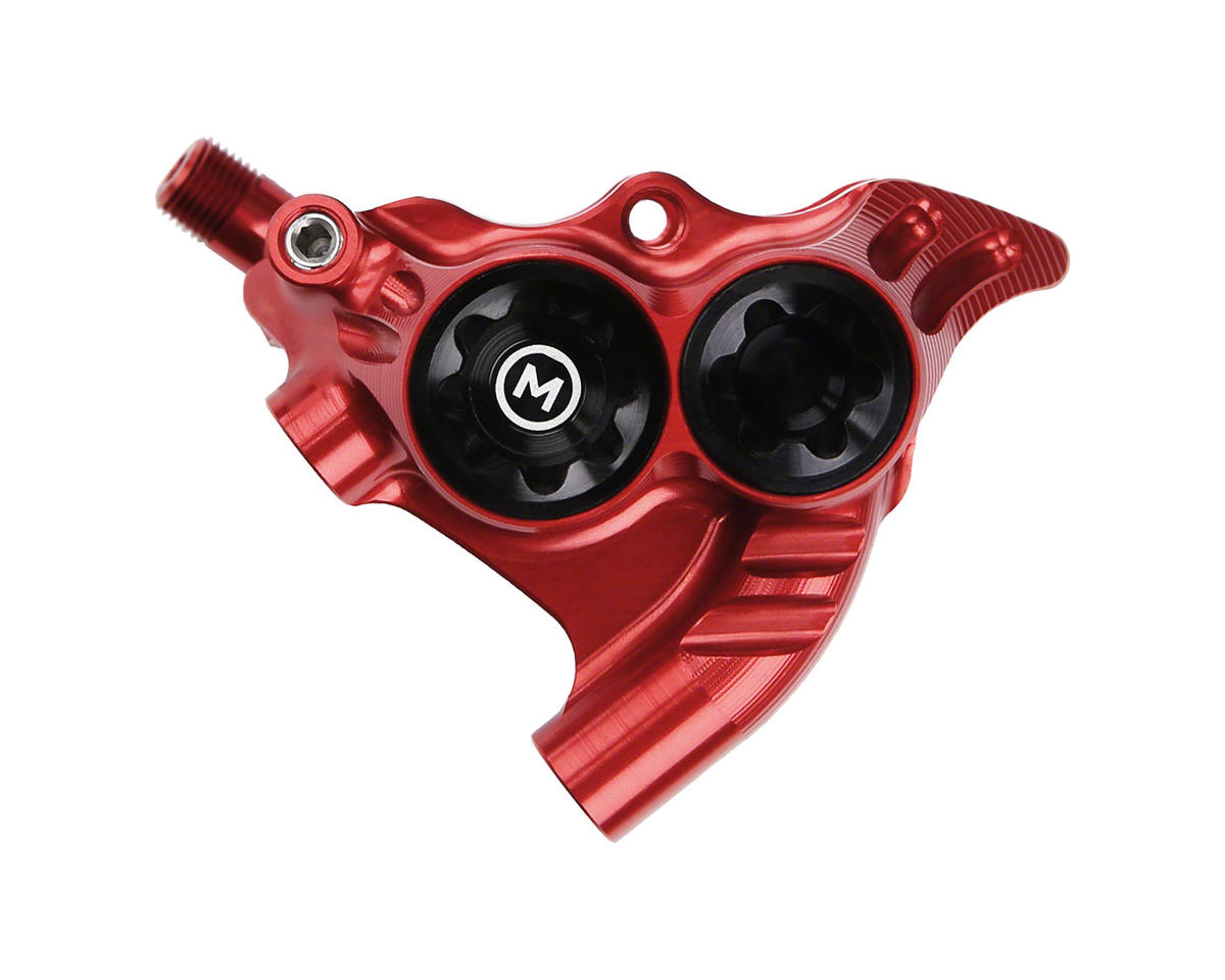 Hope RX4+ Road/Gravel Disc Brake Caliper (Red) (Hydraulic) (Front or Rear) (Flat Mount Direct+20) (Mineral Oil)