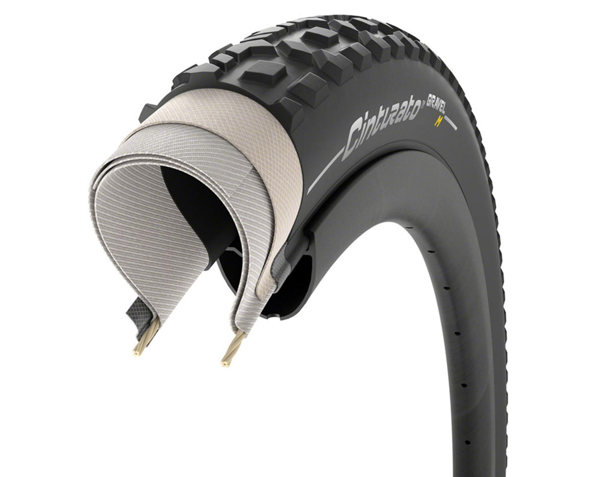 Pirelli Cinturato Gravel M Tubeless Tire (Black) (700c) (40mm) (SpeedGrip/TechWALL)