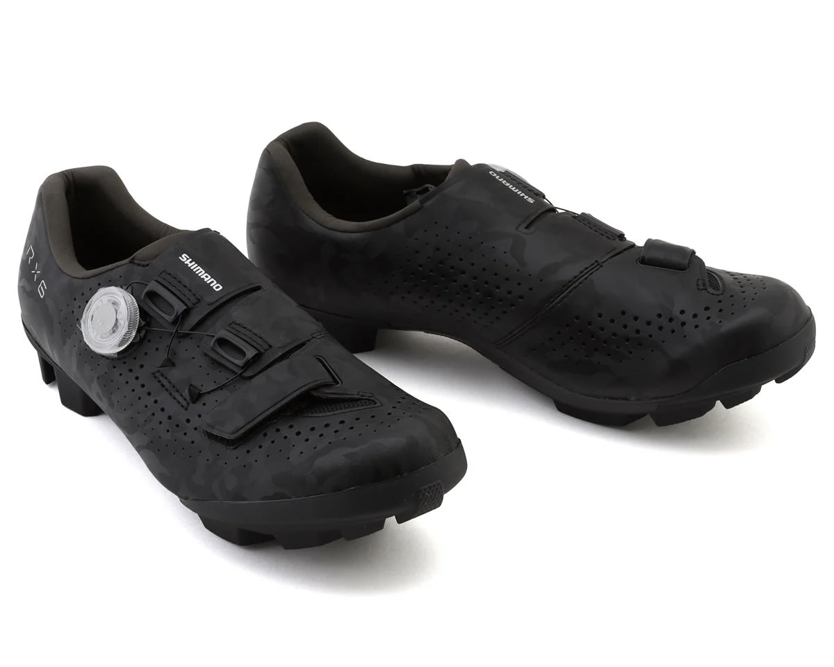 Shimano SH-RX600 RX6 Gravel Shoes (Black) (42) (Standard)