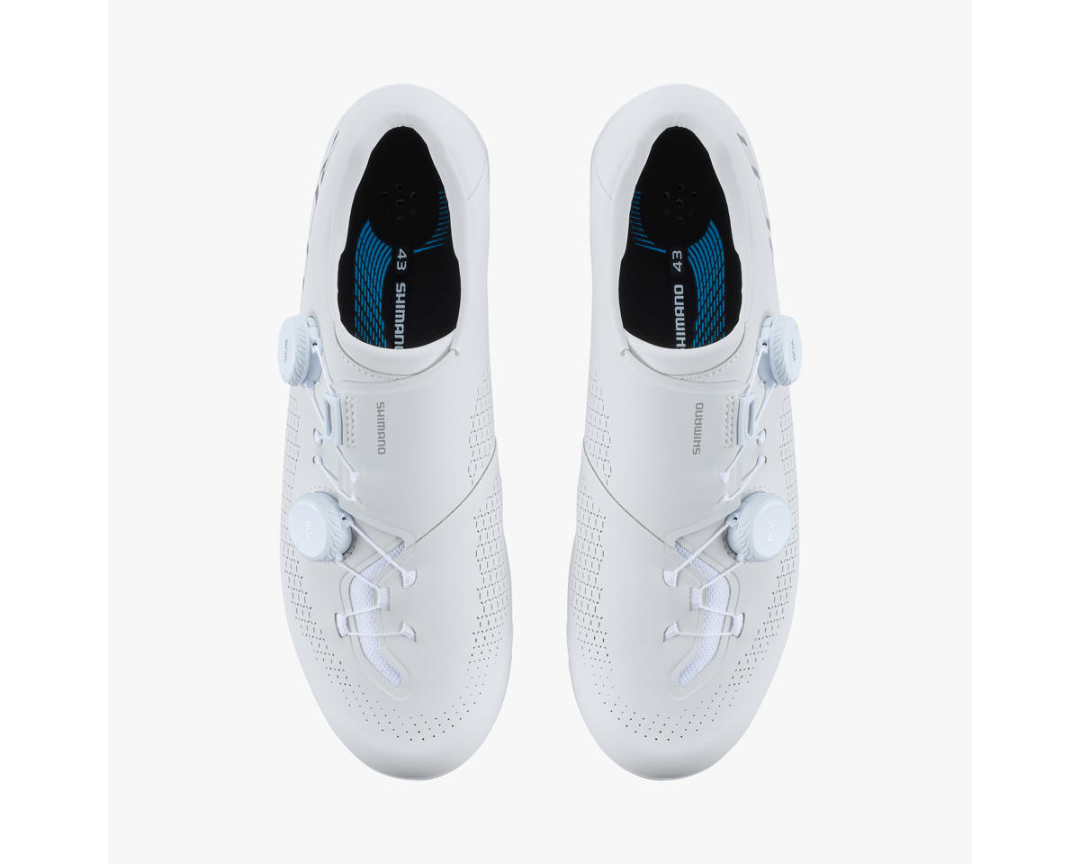 Shimano SH-RC810 Road Bike Shoes (White) (41) (Wide)