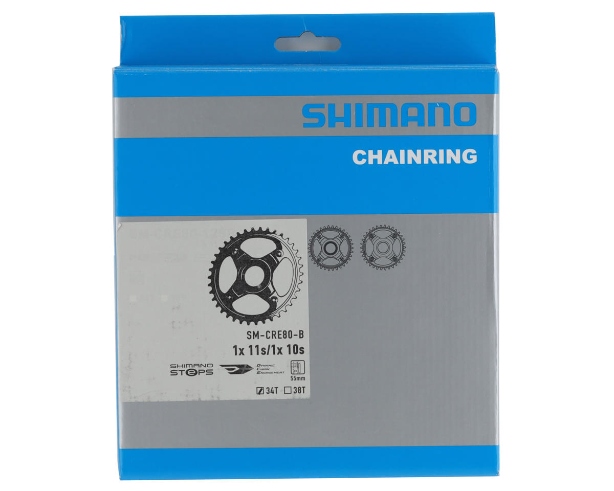 Shimano Steps E-MTB Direct Mount Chainring (Black) (1 x 10/11 Speed) (Single) (55mm Chainline) (34T)