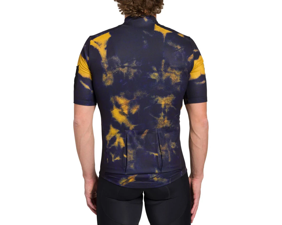 Giant x Cuore Working Title Short Sleeve Gravel Jersey (Dark Blue Washout) (M)