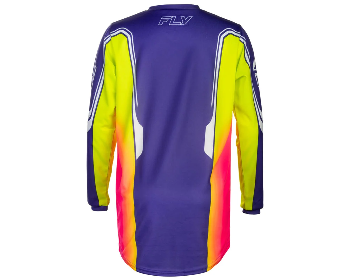 Fly Racing Youth F-16 Raze Jersey (Purple/Red/Yellow) (Youth L)