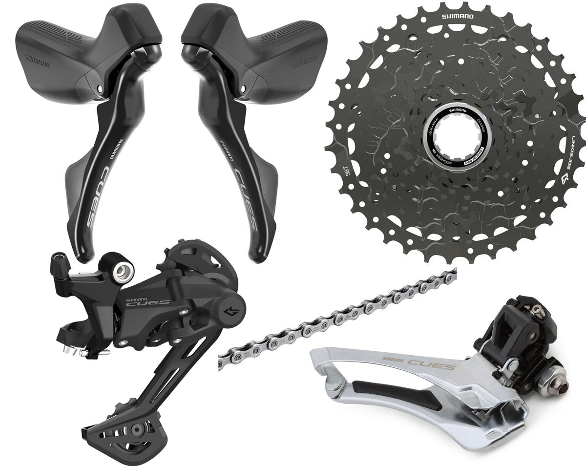 Shimano CUES 2 x 9 Speed Road/Gravel Groupset (Black) (Brake Calipers Sold Separately)