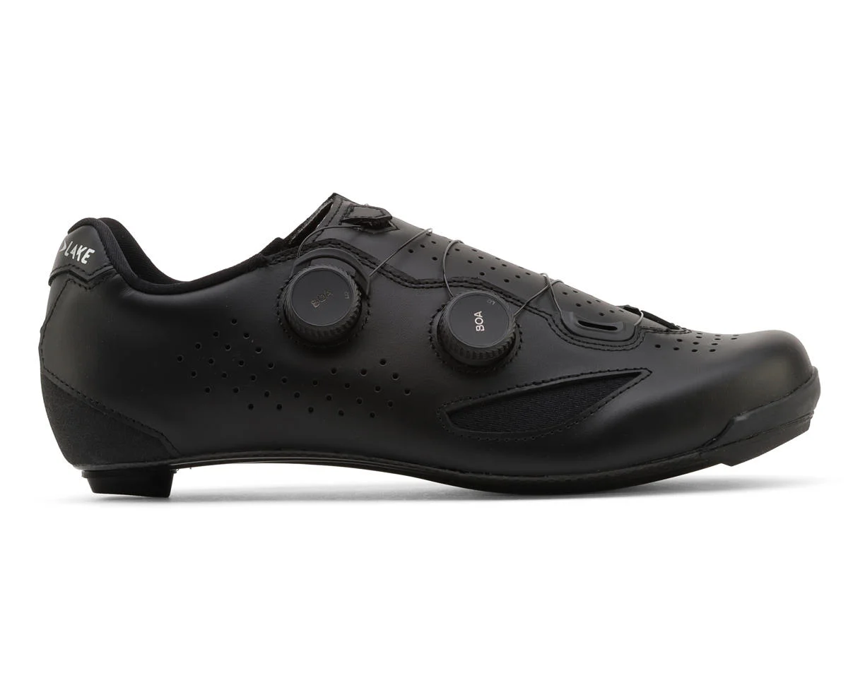 Lake Cycling CX239-X Road Shoes (Black/Black) (Wide Width) (44) (Wide)