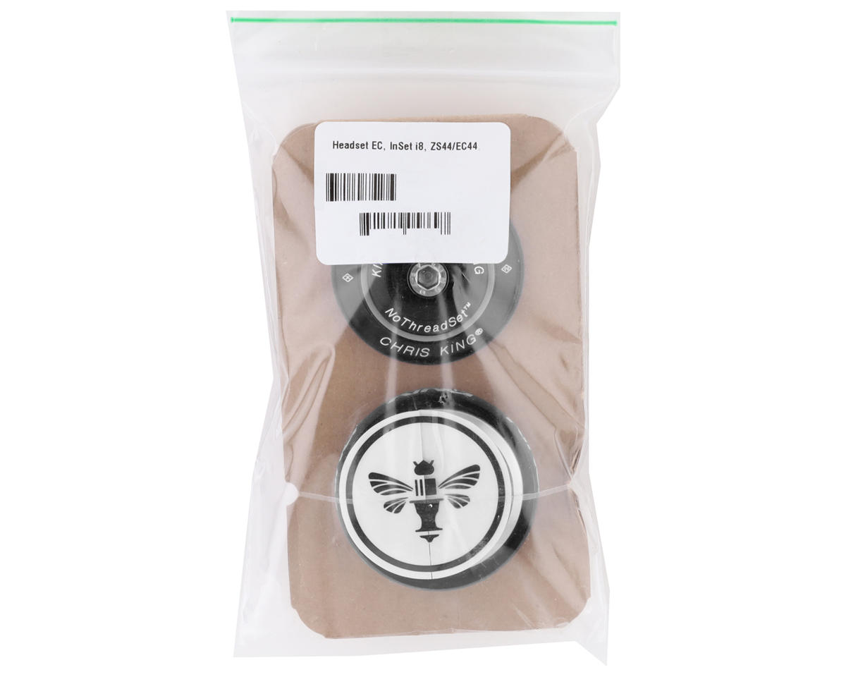 Chris King InSet 8 Headset (Black) (1-1/8″ to 1-1/4″) (ZS44/28.6) (EC44/33)