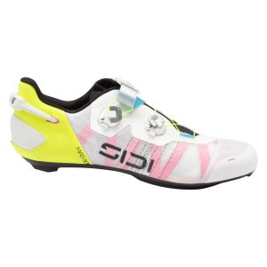Sidi Wire 3 Road Shoes (White/Yellow Fluo) (40) (Millenium Fit)