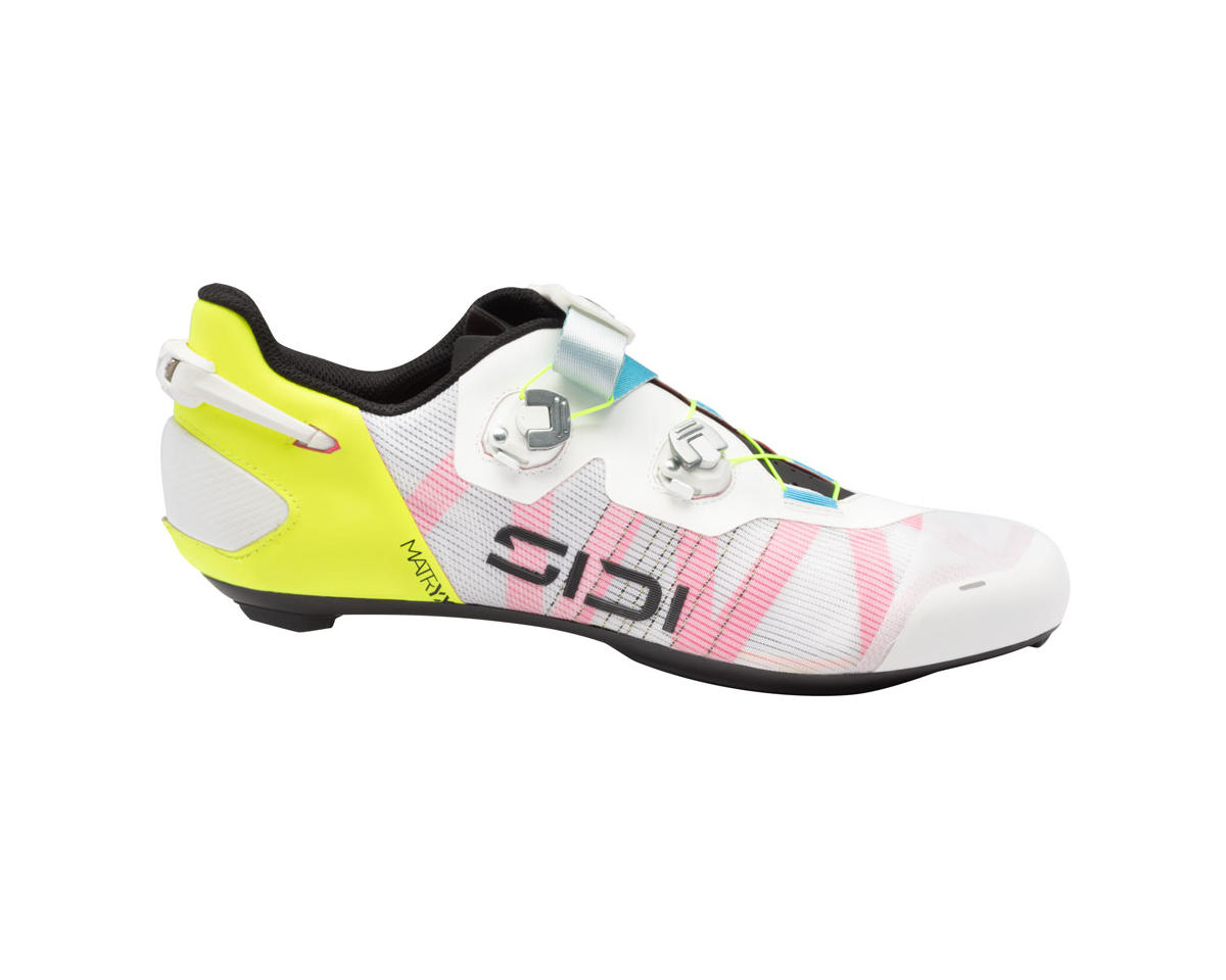 Sidi Wire 3 Road Shoes (White/Yellow Fluo) (40) (Millenium Fit)