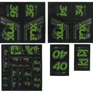 Fox Suspension Heritage Decal Kit for Forks & Shocks (Green) (All Models Except Step Casts)
