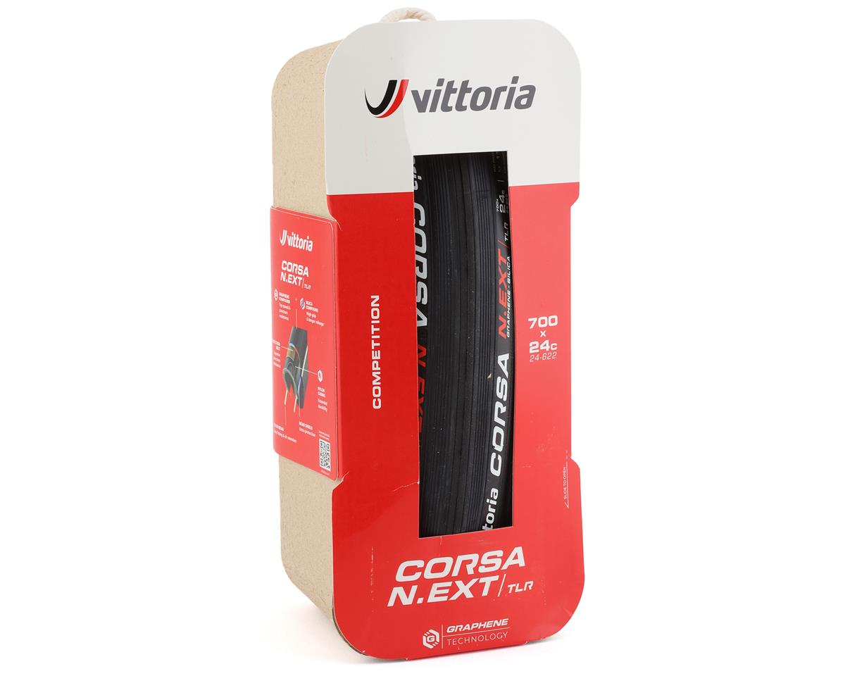 Vittoria Corsa N.EXT Tubeless Road Tire (Black) (Folding) (700c) (24mm)