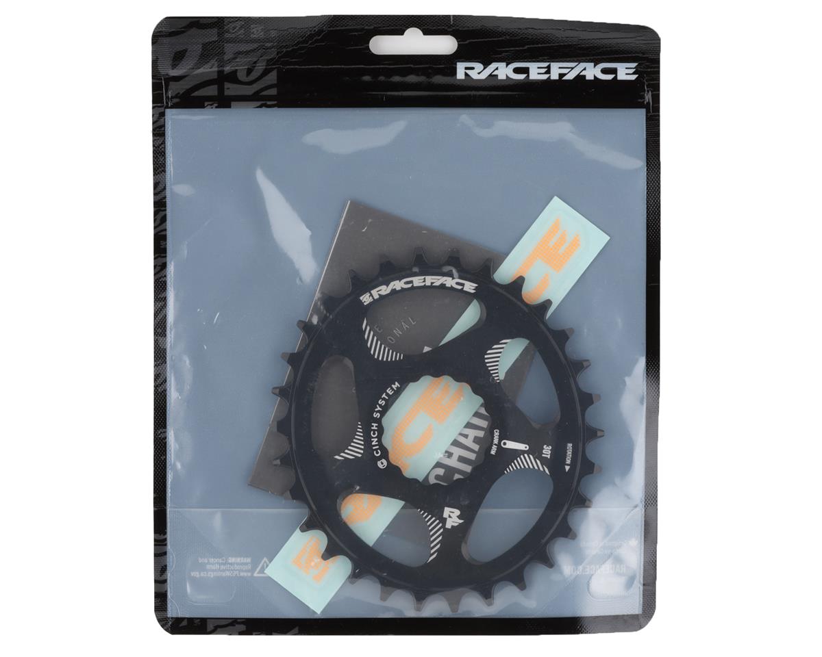 Race Face Narrow-Wide Oval CINCH Direct Mount Chainring (Black) (1 x 9-12 Speed) (Single) (30T) (3mm Offset/Boost)