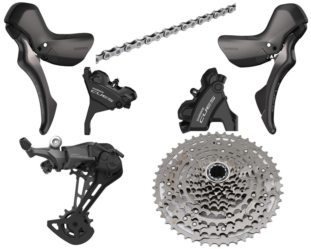 Shimano CUES 1 x 10 Speed Road/Gravel Groupset (Black) (w/ Hydraulic Disc Calipers)