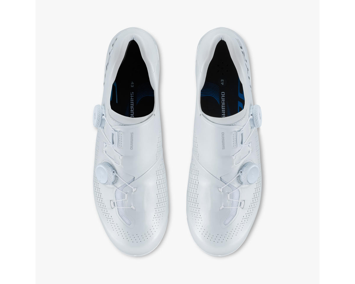 Shimano SH-RC910 S-PHYRE Road Bike Shoes (White) (42.5) (Wide)