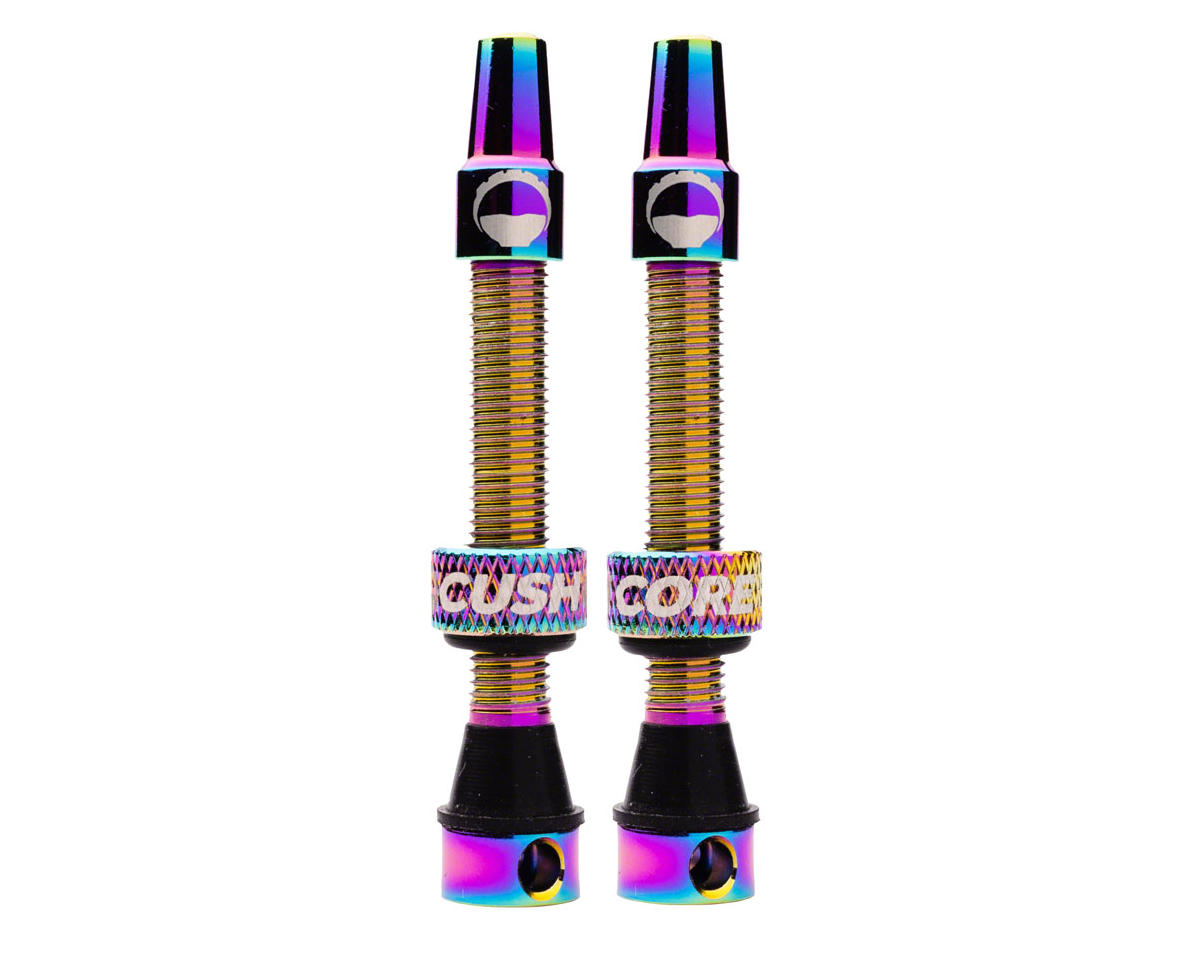 CushCore Air Valve Tubeless Valve Set (Oil Slick) (44mm)