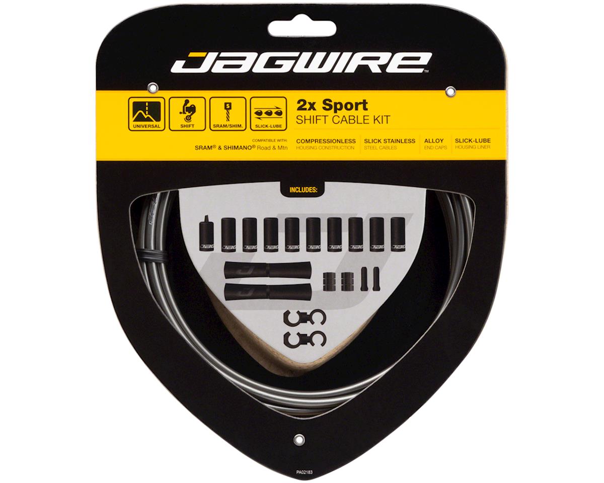 Jagwire 2x Sport Shift Cable Kit (Ice Grey) (For SRAM/Shimano) (1.1mm) (1500/2300mm) (Cables & Housing)