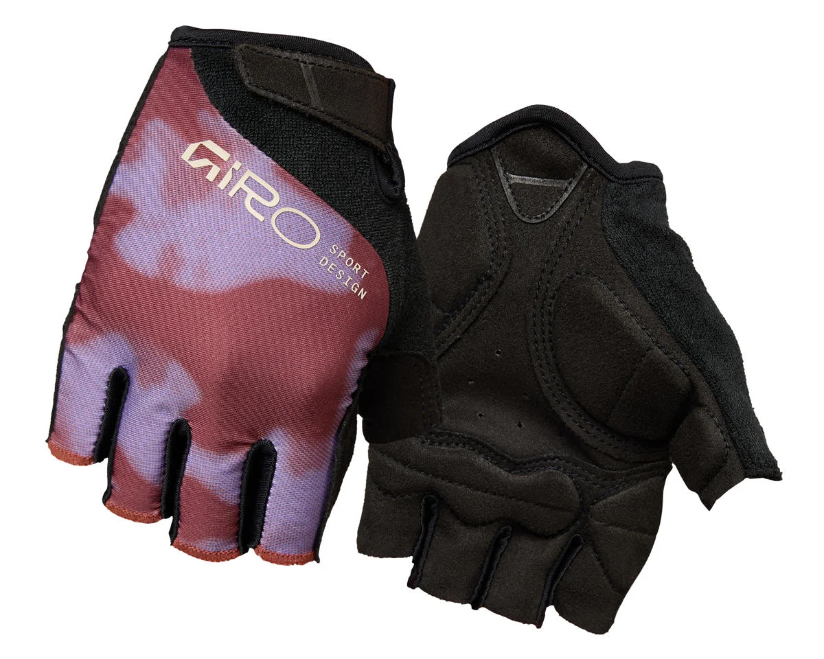 Giro Women’s Jag’ette Short Finger Gloves (Maroon Pulse) (M)