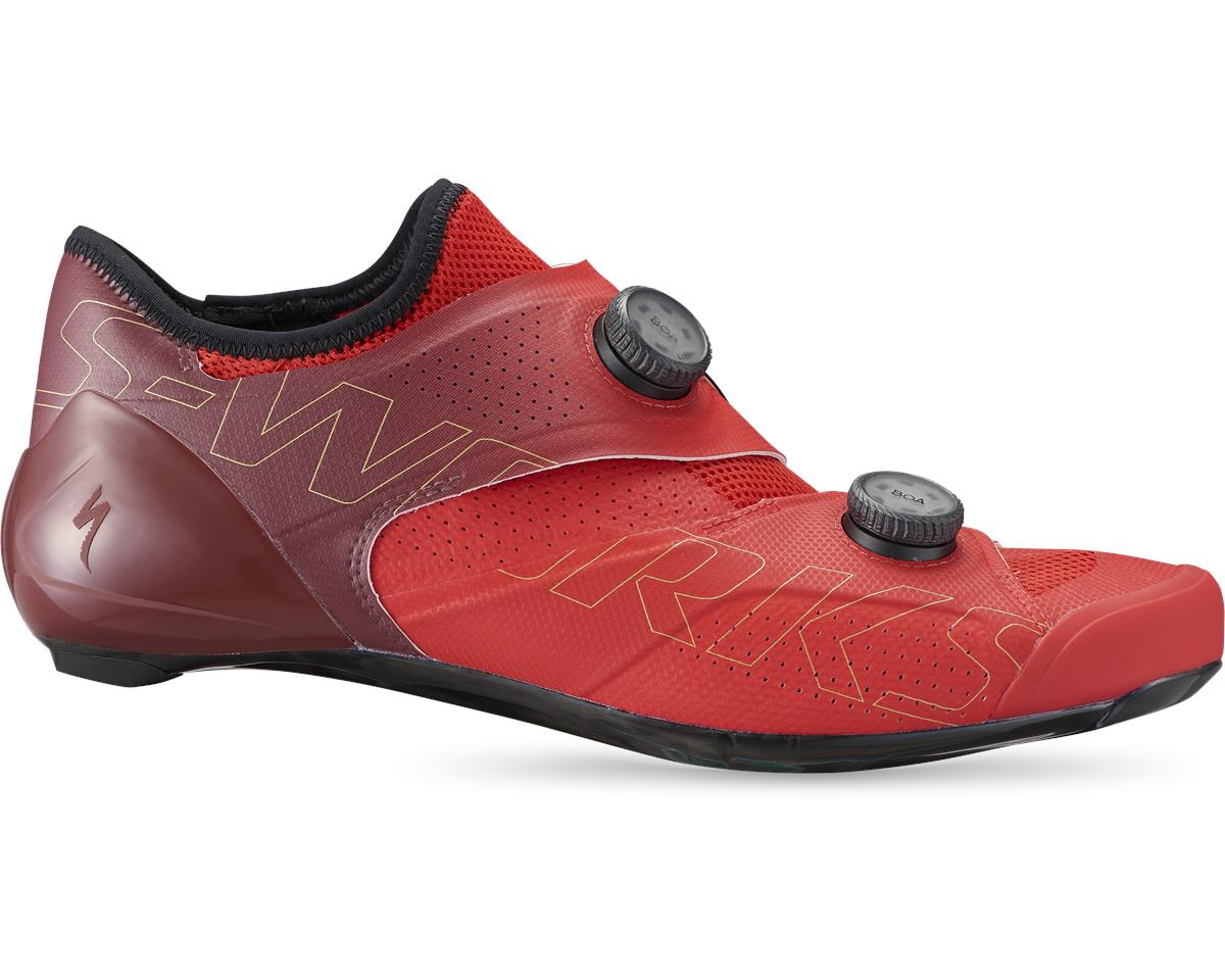 Specialized S-Works Ares Road Shoes (Flo Red/Maroon) (40)