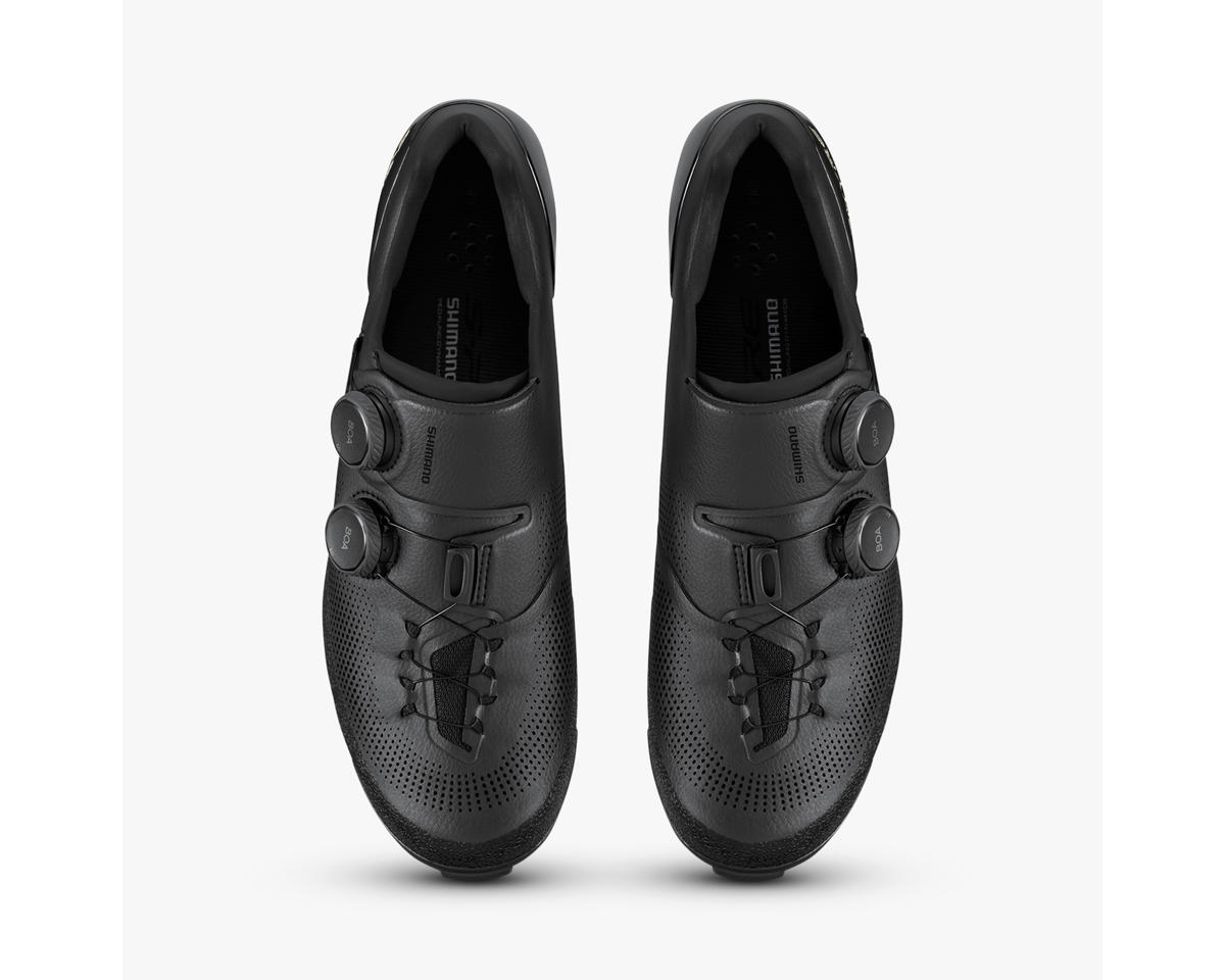 Shimano SH-RX910 S-PHYRE Gravel Bike Shoes (Black) (40) (Wide) (w/ Cleat Pontoon)