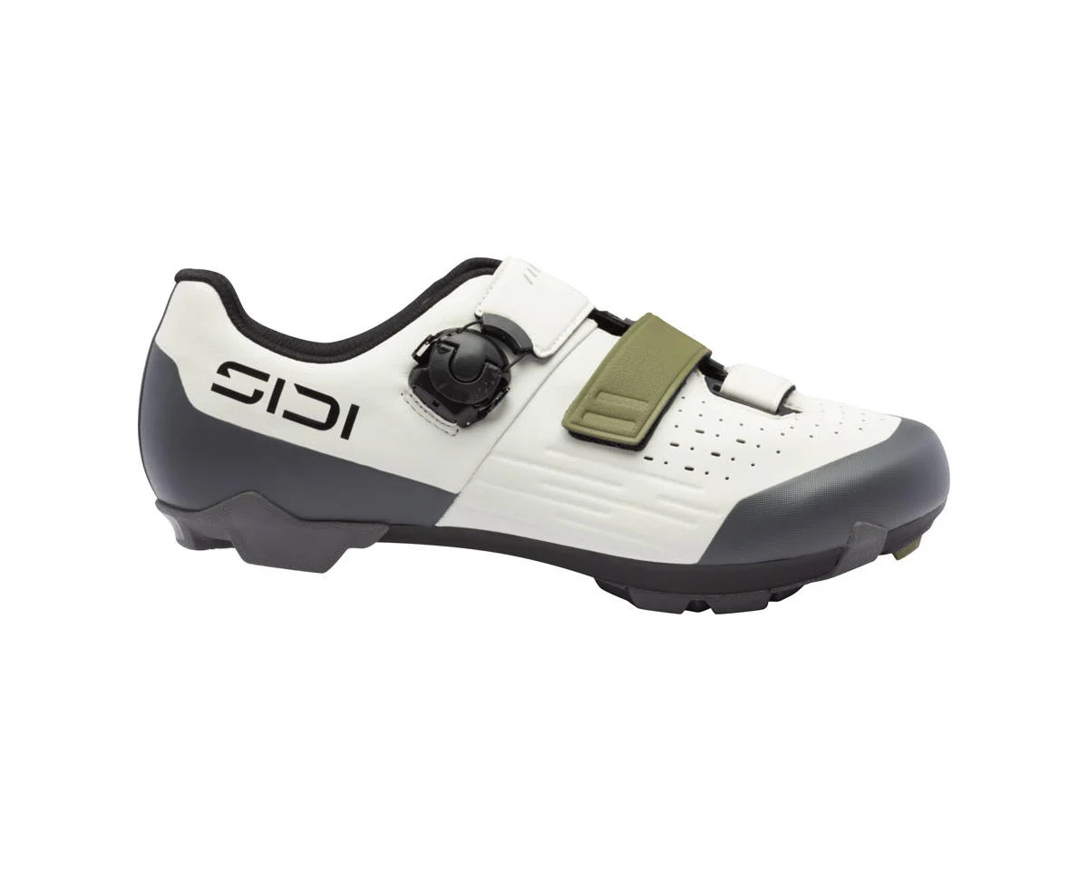 Sidi Silvis XC Mountain Shoes (Ice White/Olive Green) (40.5) (Millenium Fit)