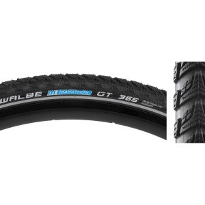 Schwalbe Marathon GT 365 FourSeason Tire (Black) (700c) (38mm) (Wire) (Addix 4Seaon/Dual Guard)