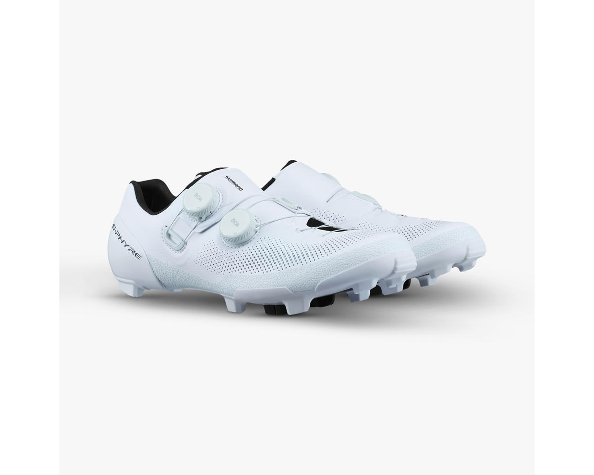 Shimano SH-RX910 S-PHYRE Gravel Bike Shoes (White) (40) (Wide) (w/ Cleat Pontoon)