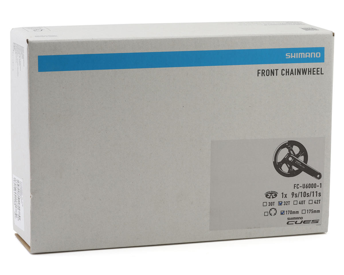 Shimano CUES FC-U6000-1 Crankset w/ Chainring (Black) (1 x 9/10/11 Speed) (170mm) (52mm Chainline) (32T) (Hollowtech II)