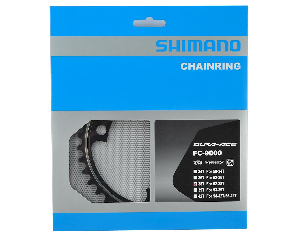 Shimano Dura-Ace FC-9000 Chainrings (Black/Silver) (2 x 11 Speed) (110mm BCD) (Inner) (38T)