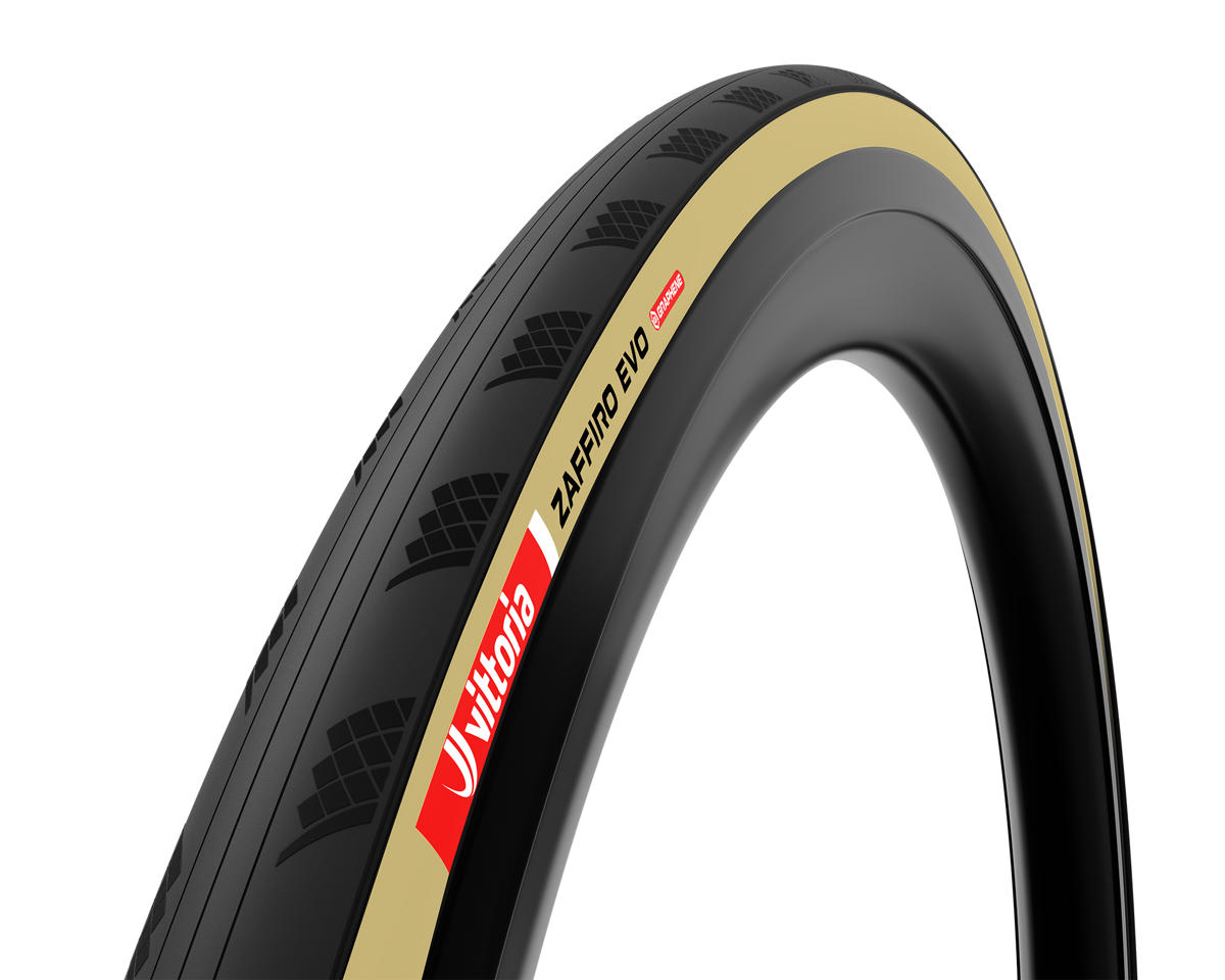 Vittoria Zaffiro Evo V G2.0 Road Tire (Tan/Black) (700c) (28mm) (Folding) (1C Graphene) (Tube-Type)