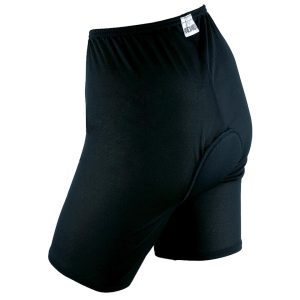 Andiamo Women’s Padded Skins Short Liner (Black) (L)