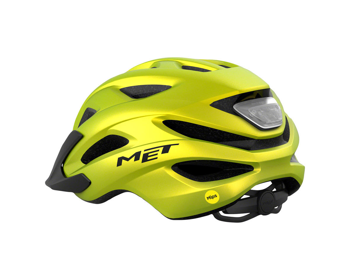 Met Crossover MIPS Helmet (Lime Yellow Metallic Matte) (XL)