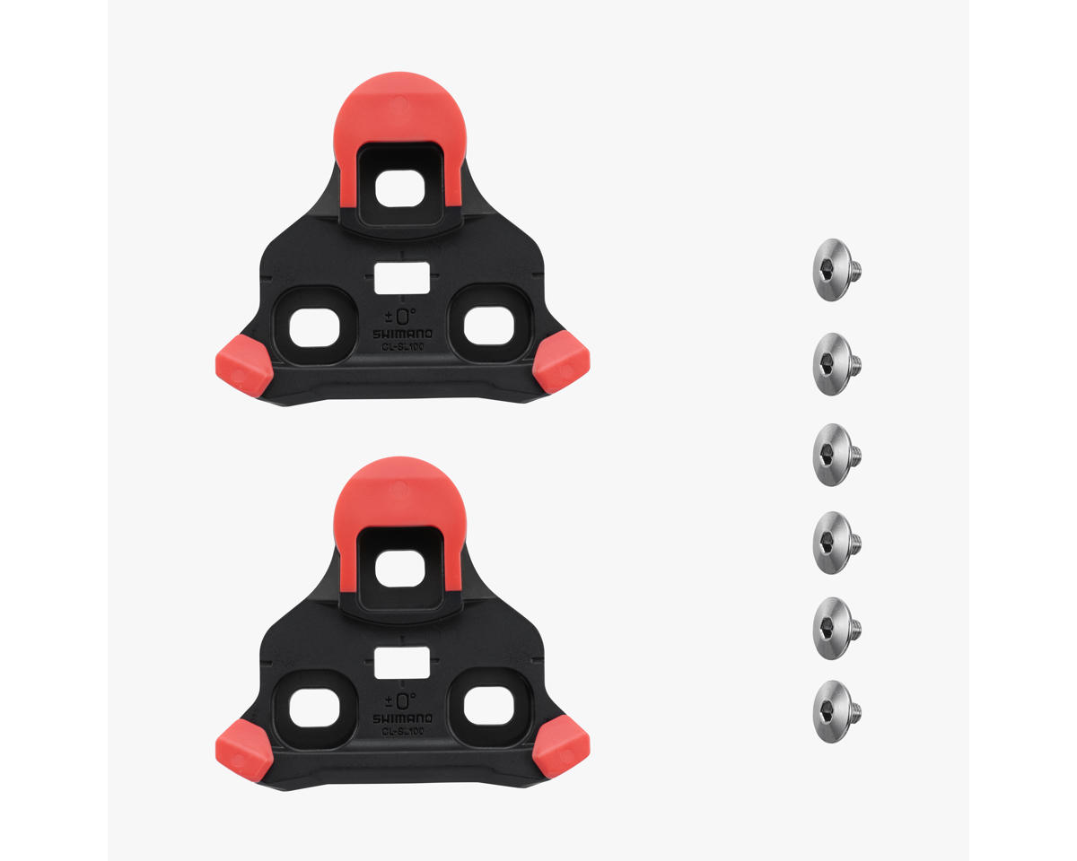 Shimano SPD-SLR Road Cleats (0°) (CL-SL100) (Red)