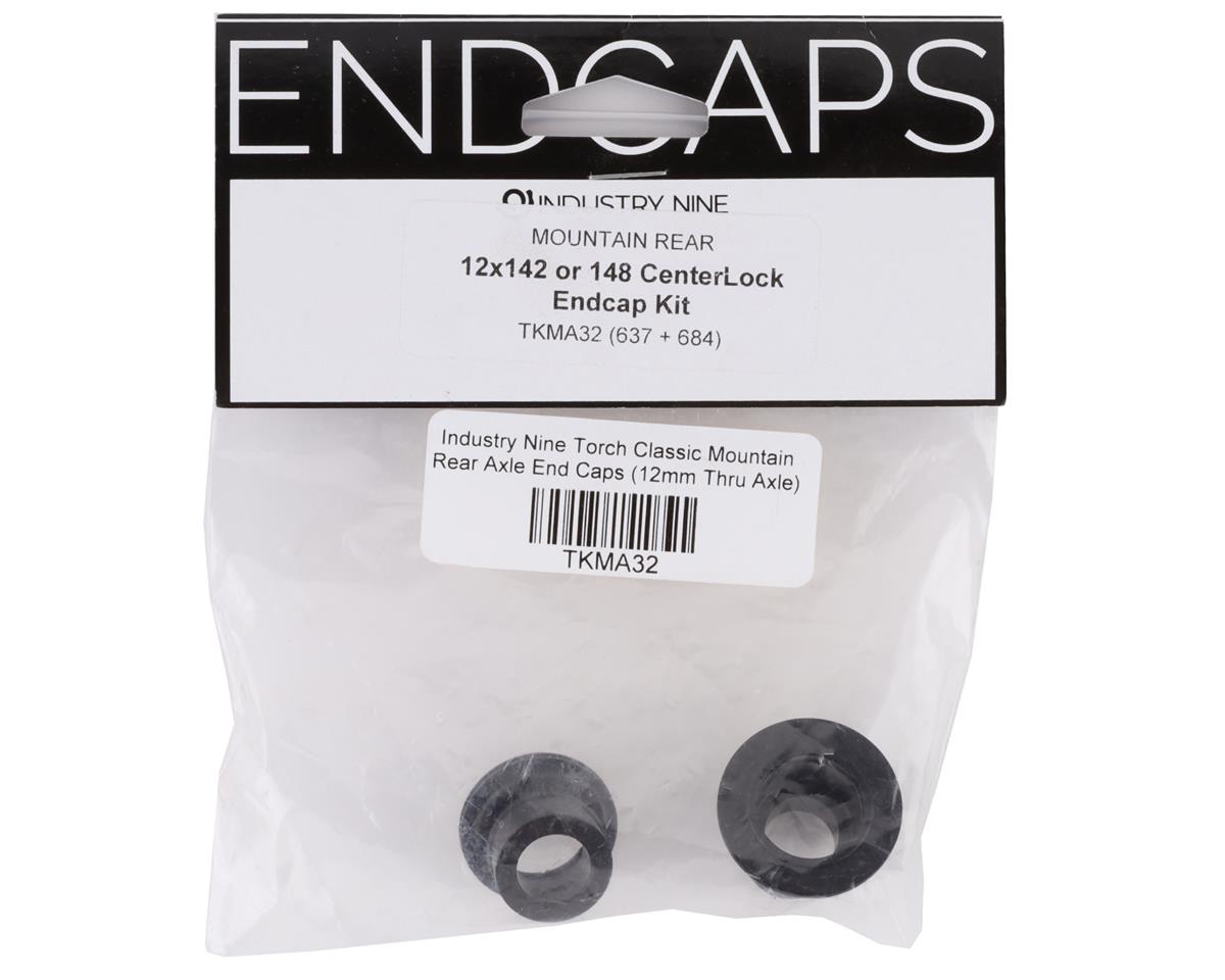 Industry Nine Torch CL Mountain Rear Axle End Caps (Black) (12mm x 142/148mm) (Centerlock)