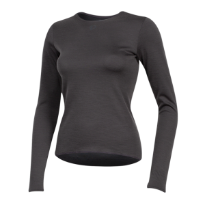 Pearl iZUMi Women’s Merino Thermal Long Sleeve Base Layer (Phantom) (L)