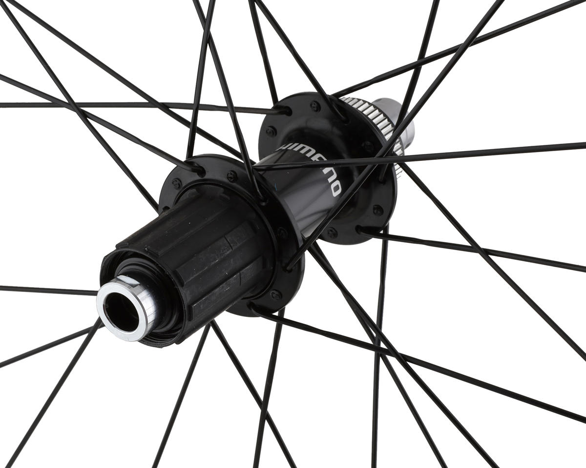 Shimano 105 RS710 C46 Carbon Road Wheelset (Black) (Shimano HG 11/12) (700c) (Centerlock) (Tubeless)