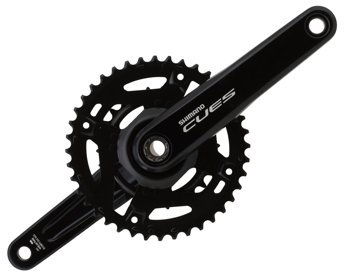 Shimano CUES FC-U4010 Crankset (Black) (2 x 9/10/11 Speed) (2-Piece) (175mm) (40/26T) (Riveted)