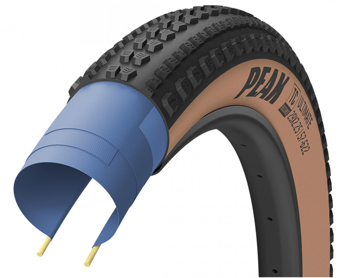 Goodyear Peak Ultimate Tubeless Mountain Tire (Black/Tan) (29″) (2.25″) (Dynamic AT/Tubeless Complete)