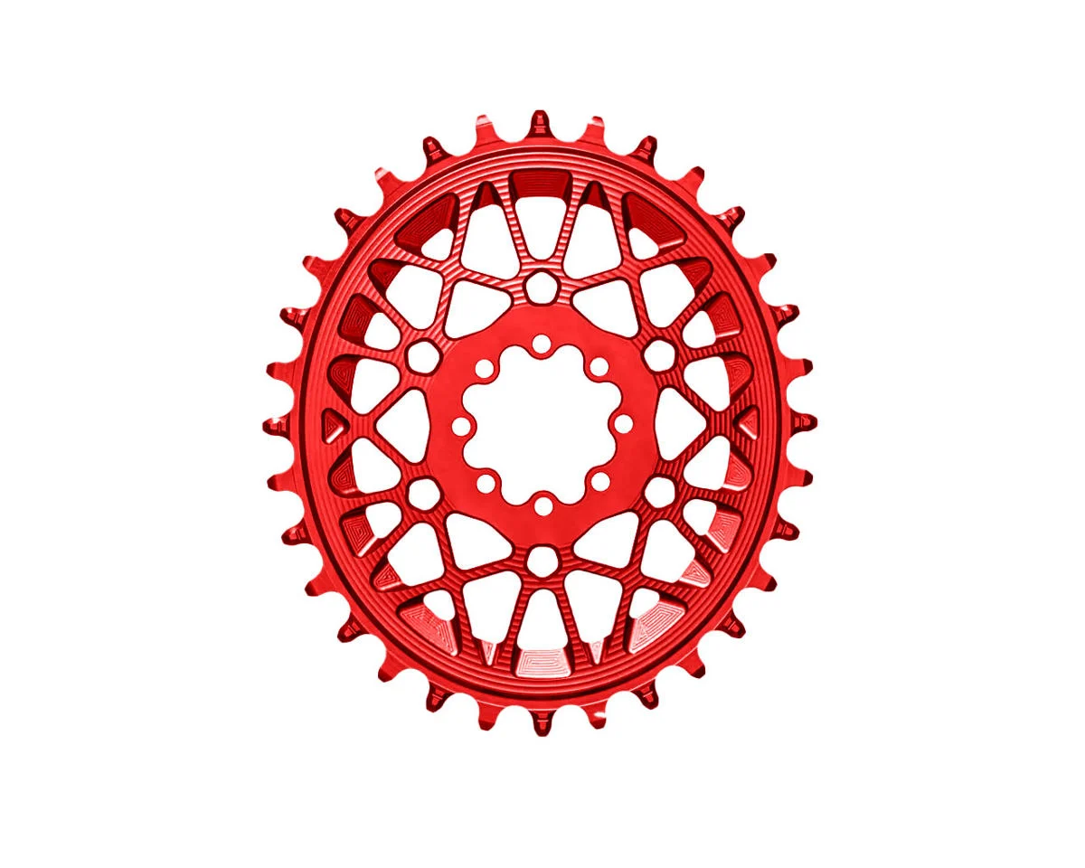Absolute Black SRAM T-Type Oval 8-Blot Direct Mount Chainring (Red) (Single) (30T) (3mm Offset/Boost)