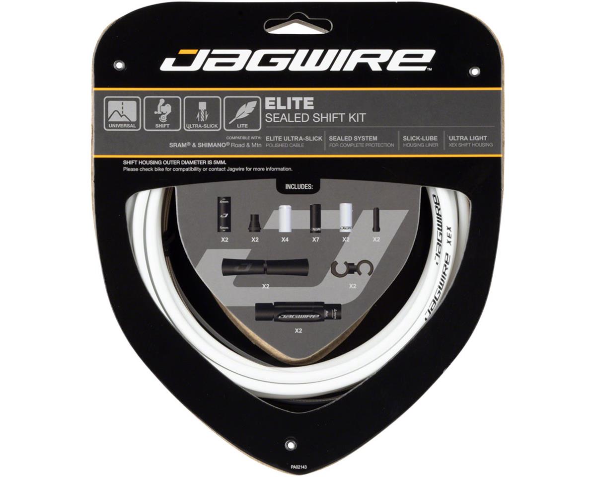 Jagwire 2x Elite Sealed Shift Cable Kit (White) (1.1mm) (2300mm) (Cables, Liners, & Housing)