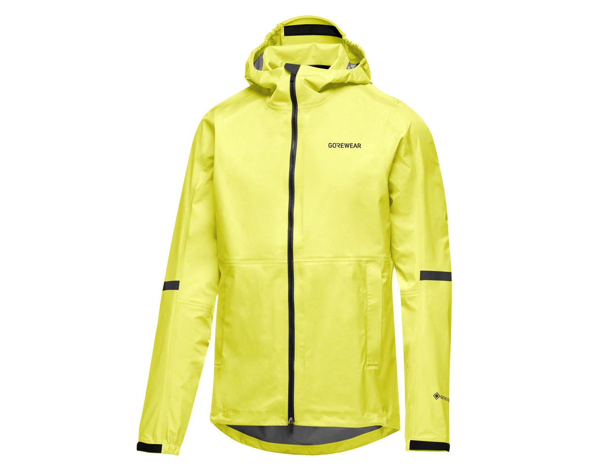 Gore Wear Lupra Gore-Tex 2.0 Hooded Jacket (Black/Neon Yellow) (Men’s) (L)