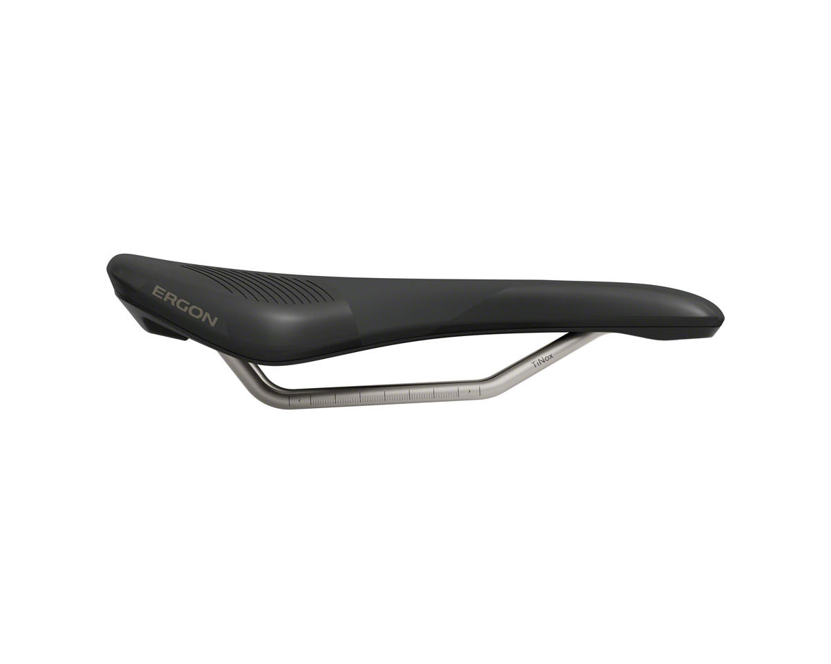 Ergon Men’s SR Allroad Comp Saddle (Black) (TiNox SL Rails) (M/L) (151mm)