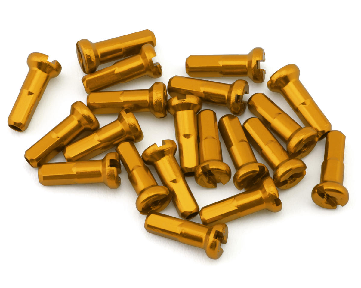 USA Brand 14g Alloy Nipples (Bright Gold) (Bag of 20)