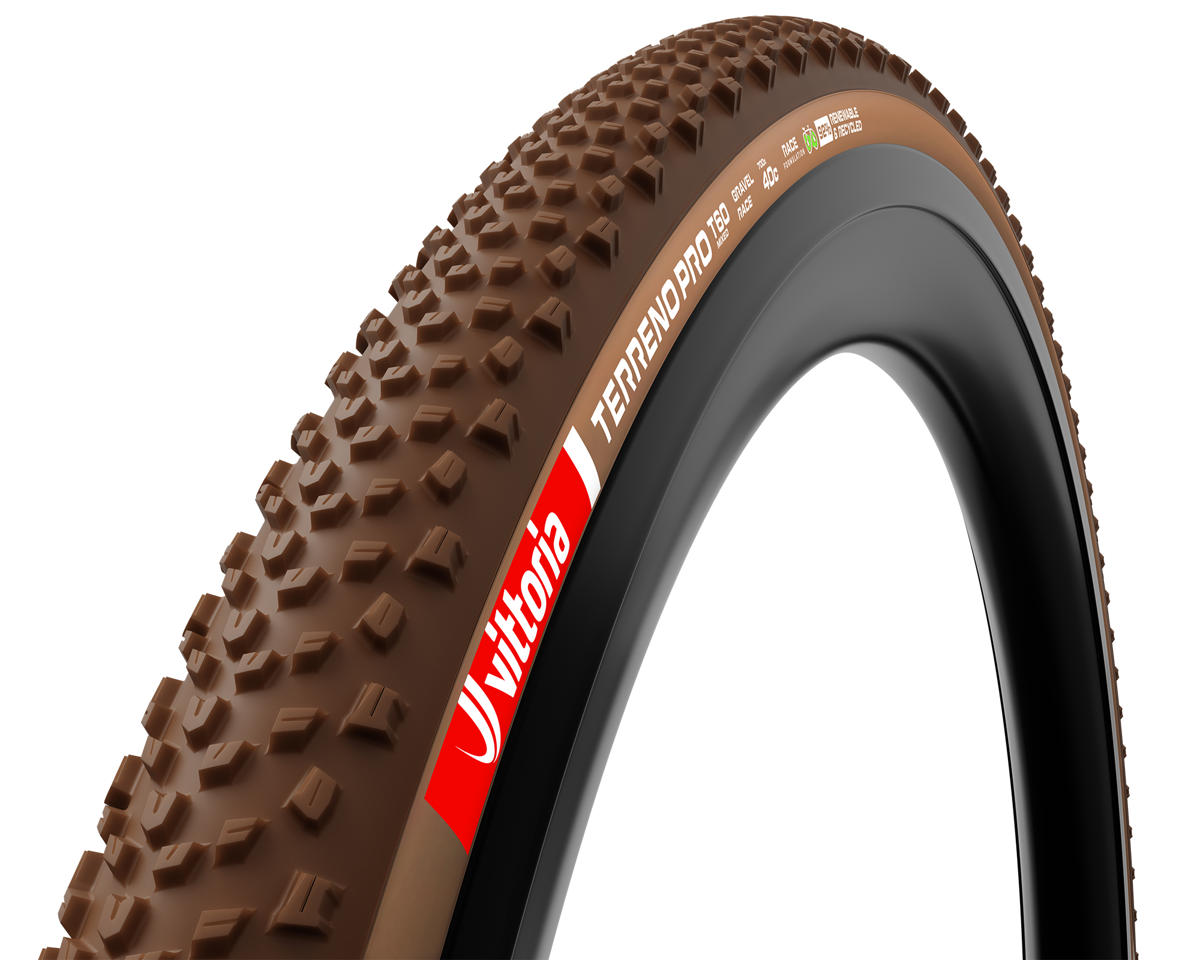 Vittoria Terreno Pro T60 Mixed Gravel Race Tubeless Tire (Natural Brown) (700c) (40mm) (Eco Gravel Race)